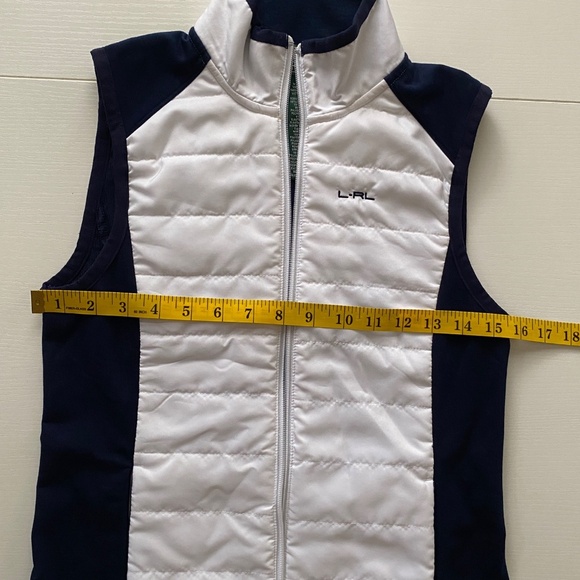 Ralph Lauren Active Quilted Full Zip Vest White and Navy Size XS - Picture 9 of 10